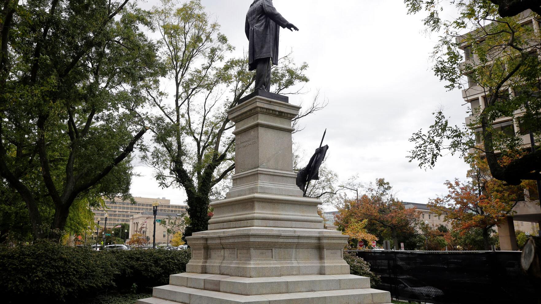A Confederate statue is restored as part of Trump's efforts to reshape how history is told